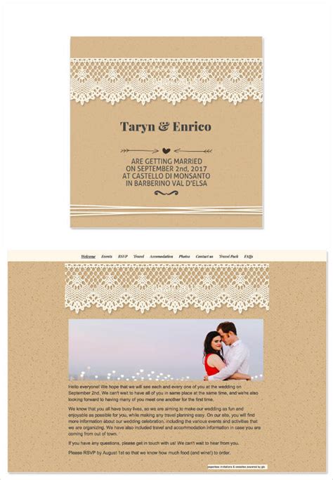 Wedding invitation email. Include a referral link in your invitation email to motivate contacts to share your event with their friends, colleagues, etc. In the following event invitation example from Design + Finance, there is a call-to-action link “ Share with your friends ” to make it easy for your prospects to share your event. 11. 
