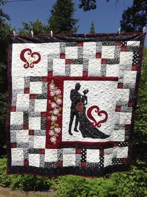 Wedding quilt patterns free.  This classic wedding quilt pattern is timeless and ...