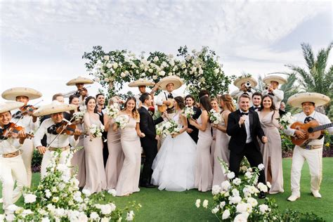 Weddings in mexico. Sample Budget For a Destination Wedding in Mexico. $1,200 Flights to Mexico (2 people x $600) $1,750 All inclusive resort (7 nights x $250) $4,000 Upgraded wedding package. $1,250 Destination wedding photographer. $100 Legal marriage at home. $300 Wedding rings. $1,200 Wedding clothes. 