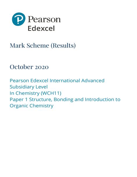 Wednesday 12 june 2019 chemistry mark scheme edexcel.  It was finalised after detaile...