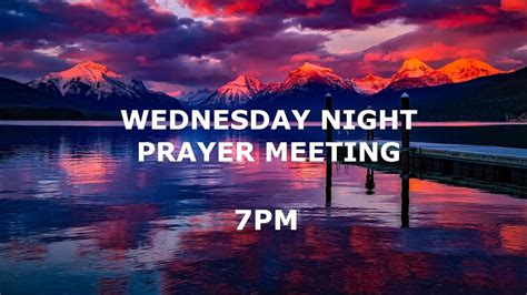 Wednesday Night Prayer Meeting Flickr