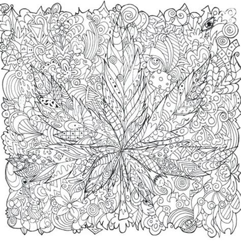 Weed Coloring Pages For Adults