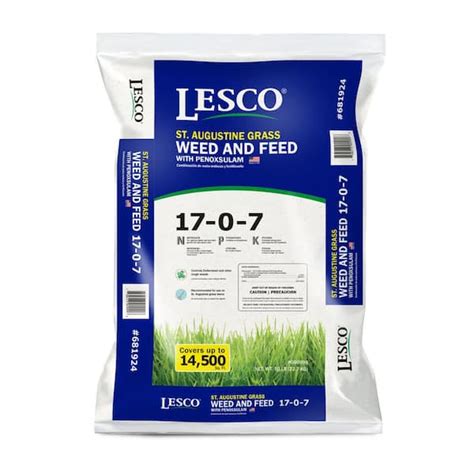 Weed and feed for st augustine grass. Apply to a dry lawn when grass and weeds are actively growing; product must be watered in immediately after application. This lawn care product is for use on St. Augustinegrass (including Floratam), Centipedegrass, Zoysiagrass, and Carpetgrass only. One 17.24 lb. bag of Scotts® Turf Builder® Bonus® S Southern Weed & Feed2 covers 5,000 sq. ft. 