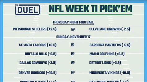 Nov 20, 2022 · Here is the full schedule for Week 11 of the 20
