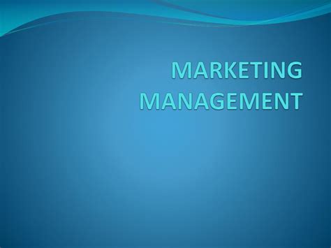 Week 7 Marketing Management ppt