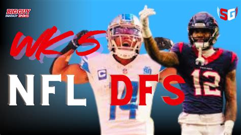 Week dfs picks.  I&rsquo;ll publish the first look each Friday morning, then u...