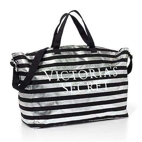 Weekend bag victoria. Victoria's Secret Limited Edition Black Gold Striped Tote Bag 2017. (2) $20.00 New. $16.20 Used. Victoria's Secret 2017 Limited Edition Black Fringe Tote Bag. (3) $30.00 New. $21.99 Used. Victoria's Secret Large Black Gold Metallic Striped Bombshell Tote Bag 58msr. 