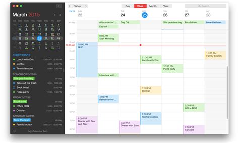 Weekly Calendar App