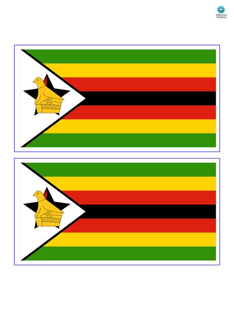 Weekly Menu Template Google Docs Zimbabwe Printable Flag Template