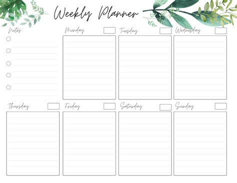 Weekly Planner with ToDo List Excel Template Etsy in 2021 Weekly