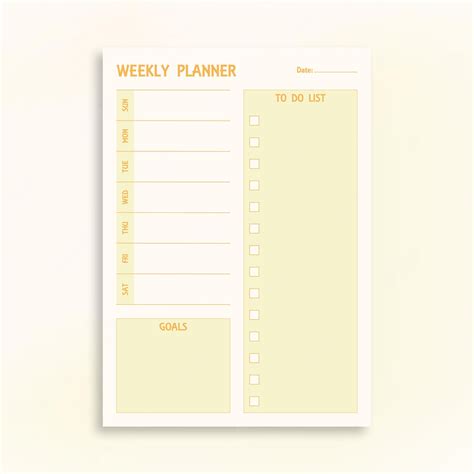 Weekly Todo List Template Collection