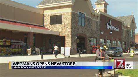 Wegmans wake forest nc. May 17, 2021 · The store opens to the public on Wednesday, May 19. WAKE FOREST, N.C. (WTVD) -- Wegmans' Wake Forest store will officially open this week. The location at 11051 Ligon Mill Road is about 100,000 ... 