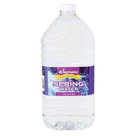 Wegmans water. 2.6 (10) $1.19 / ea ($0.01/fl oz) 1. Add to Cart. 14B. Our Purified Water has been filtered to remove all minerals and impurities. What remains is clean and pure drinking water. Processed by: Micron Filtration, Ultraviolet Light, Reverse Osmosis, Ozonation. Our Food You Feel Good About yellow banner is your shortcut to great-tasting products ... 