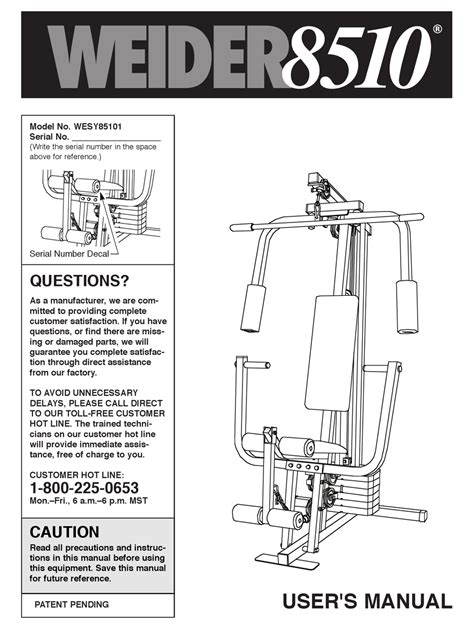 Weider home gym users manual 8510. - Honda lawn mowers service manual gcv160.