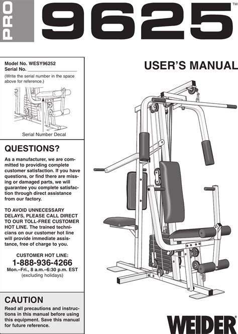 Weider pro 9625 home gym manual. - Pharmacotherapy principles and practice study guide 3e.