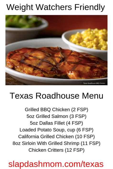 Weight Watchers Friendly Texas Roadhouse Guide - Slap …