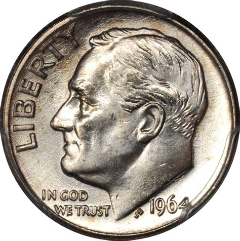 The 1954 dime is a 10-cent coin the United States Mint issued in 1954. At the time of this writing, the 1954 dime was struck 69 years ago. It is part of the Roosevelt Dime series that started in 1946. ... It has a reeded edge, a weight of 2.50 grams, and a diameter of 17.90 millimeters. Moreover, the actual silver weight (ASW) of the .... 