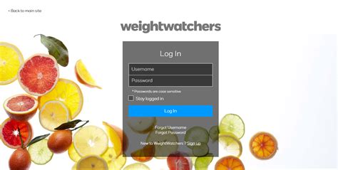 Weight watchers com login. Login 