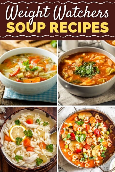 Weight watchers soups. The easiest Weight Watchers vegetable soup you will ever make! Packed with flavor and only 0 points! 5 from 1 vote. Print Recipe Pin Recipe. Prep Time 20 mins. Cook Time 4 hrs. Total Time 8 hrs 20 mins. Course Main Dish. Cuisine American, Italian, Soup. 