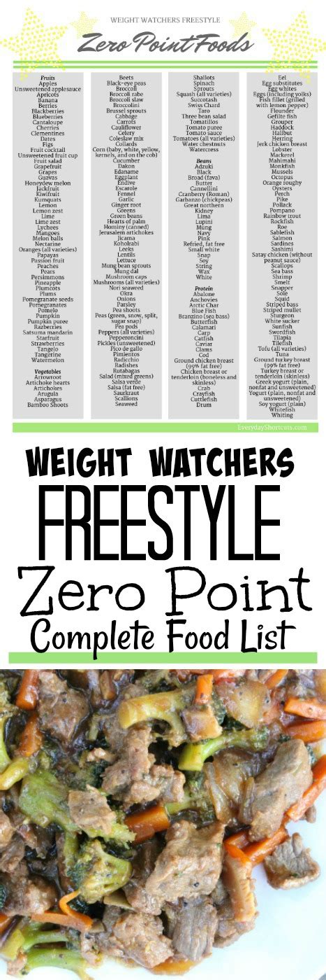 Weight watchers zero point foods. Things To Know About Weight watchers zero point foods. 