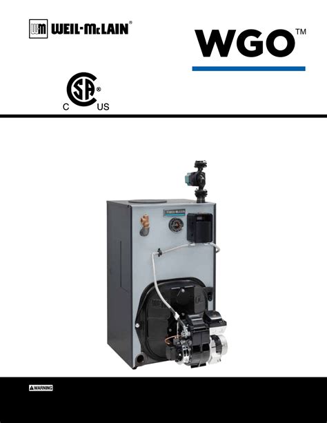 Weil mclain oil boiler wgo manual. - Manuale del ventilatore compatibile servo i mri.