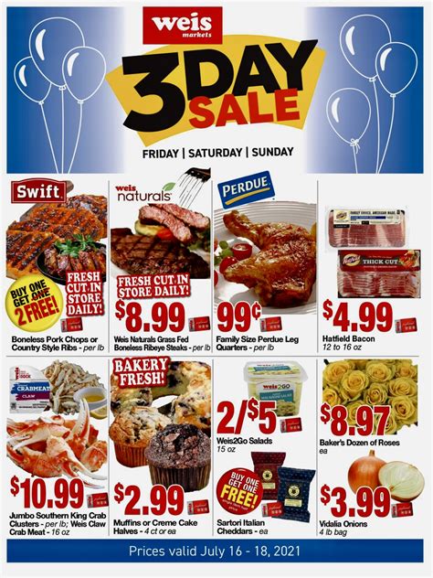 Browse the newest Weis Markets three-day sale ad, valid May 20 – M