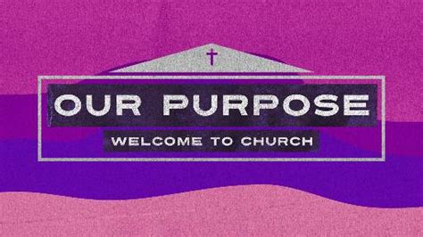 Welcome! The purpose of