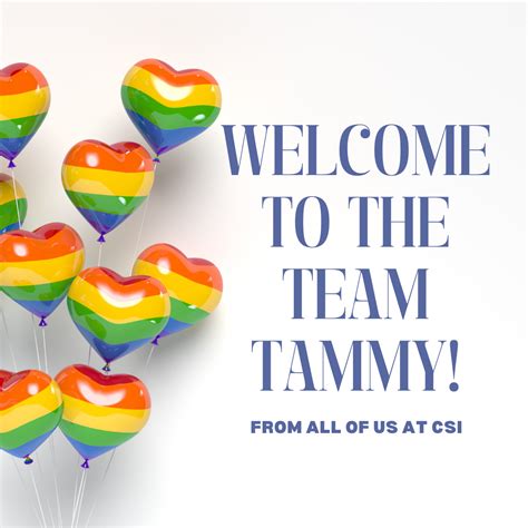 Welcome! We're Tammy and