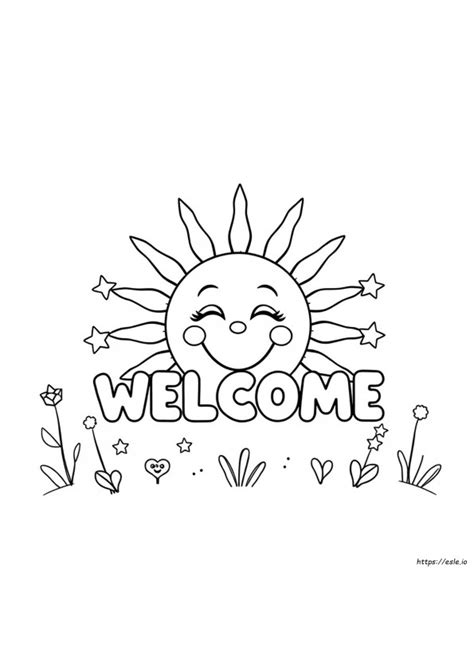 Welcome Coloring Shee