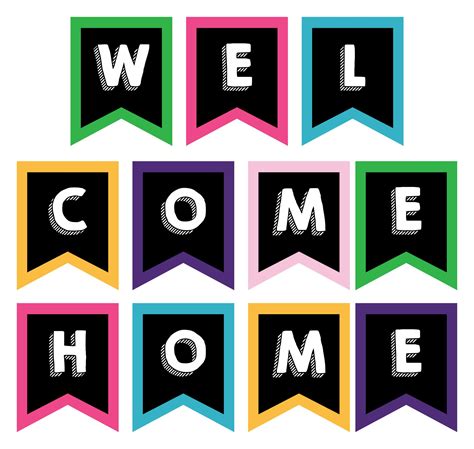 Welcome Home Banner Free Printable