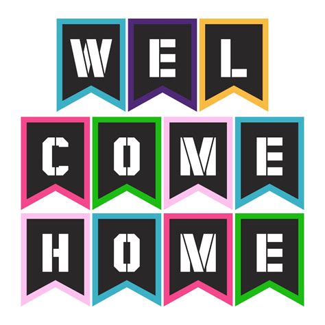 Welcome Home Banner Printable