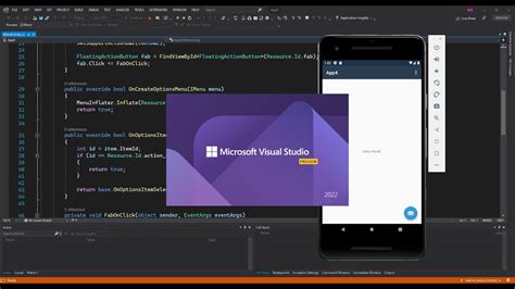 Welcome World First Android Application In Visual Studio 10