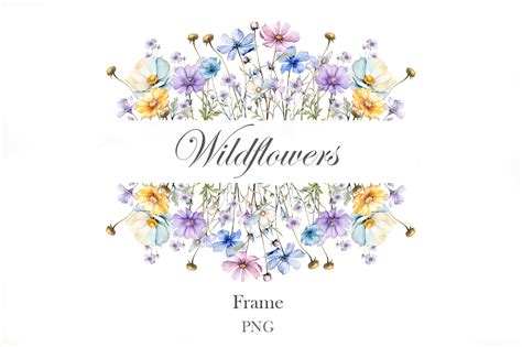 Welcome decor.  Watercolor wildflowers frame the design while elegant typogr...
