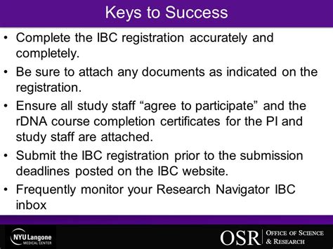 Welcome to Research Navigator IBC agree to participate training …