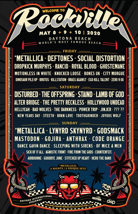 Welcome to rockville. Welcome To Rockville 2021, Daytona Beach, FL, Thu, November 11 2021 - Sun, November 14 2021 - check out all festival information, including the artist lineup, where to stay, ticket details, and more. Buy tickets at MyRockShows 