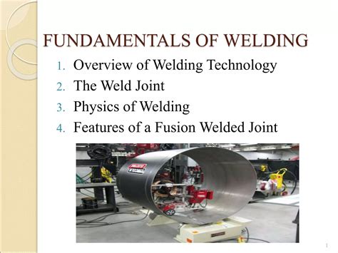 Welding Processing And Technologywelding Technology Fundamentals