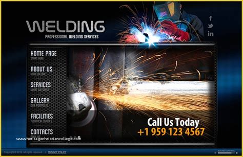 Welding Service HTML5 Template on Behance