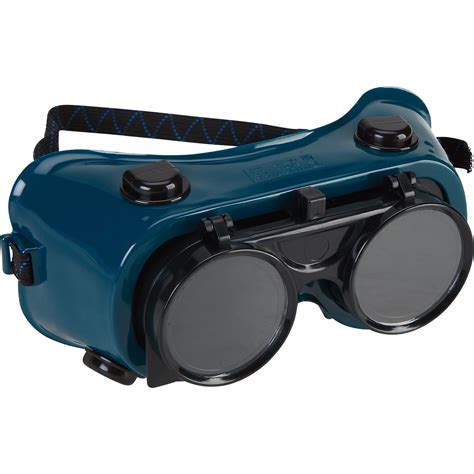 Welding goggles. Welding goggles are available in different shades. A light-duty pair should have a Shade 1 lens. If you need the highest level of protection available, you’ll want to consider a pair of goggles with Shade 5 lenses. You should never use welding goggles for arc welding because such applications require very dark lenses. Our selection of welding ... 