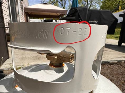 Welding tank date code.  This is to ensure that no SHOP Propane Regula...