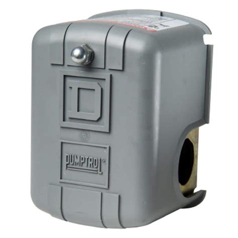 Well pump switch. ProPlumber30/50-PSI Plastic/Steel Pressure Switch. 20. • Signals the pump to start when the water system drops to 30 psi (factory set) and stops at 50 psi (factory set) • Can be wired 115 volt or 230 volt. • For use with submersible well or jet pumps (that can create up to 50 pounds of pressure) Find My Store. 