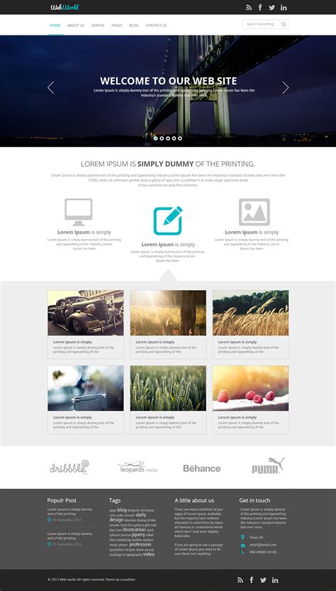 WellDesigned PSD Website Templates For Free Download