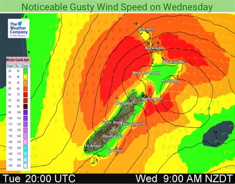 Wellington, New Zealand wind map and weather forecast ...