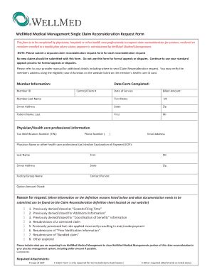 Wellmed provider appeal form. Some medications require additional information from the prescriber (for example, your primary care physician). The forms below cover requests for exceptions, prior authorizations and appeals. Medicare prescription drug coverage determination request form (PDF) (387.04 KB) (Updated 12/17/19) - For use by members and doctors/providers. 