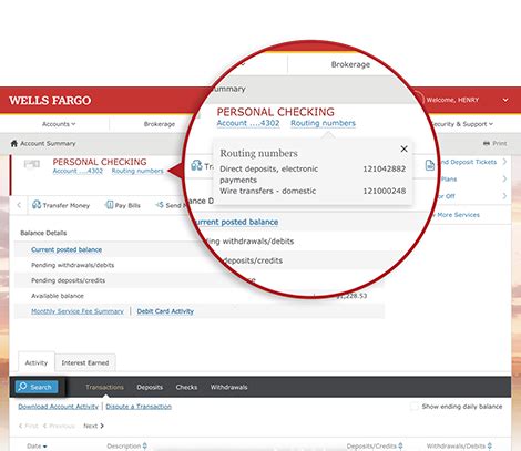 Get routing numbers for Wells Fargo checking, savings, line of credit, and wire transfers or find your checking account number.. 