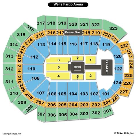 8 pics wells fargo center seating chart with seat nu