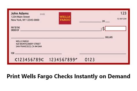Wells fargo check look like. .  ...