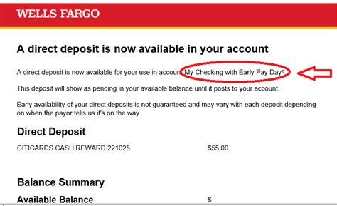 Wells fargo early deposit. However, some direct deposits still do not make it to your account on time. Not everyone can wait 1-2 days for their paycheck to hit their bank account. Current has a solution for all employees who want faster access to their paychecks. Current (*) is a mobile banking app that lets you tap into your payday up to two days early for direct ... 
