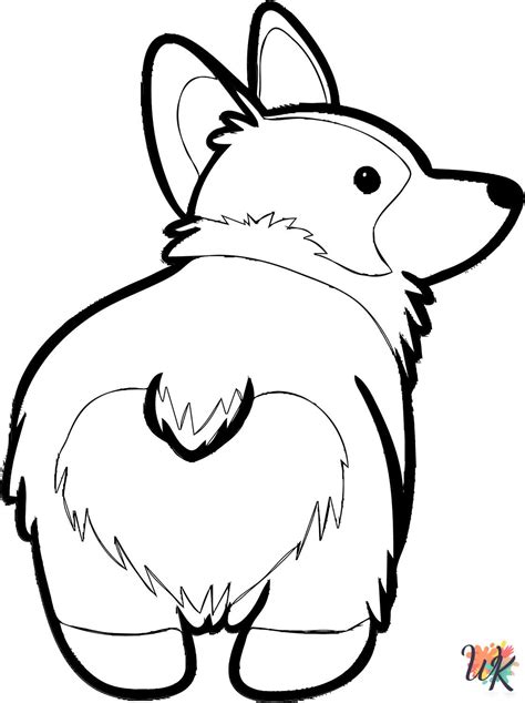Welsh Corgi Coloring Pages Iconcreator Info