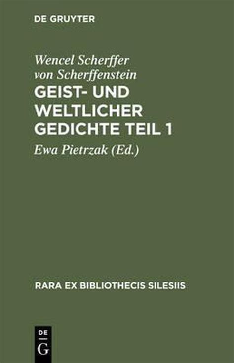 Wencel scherffers geist: und weltlicher gedichte. - Gardner denver screw compressor service manual.