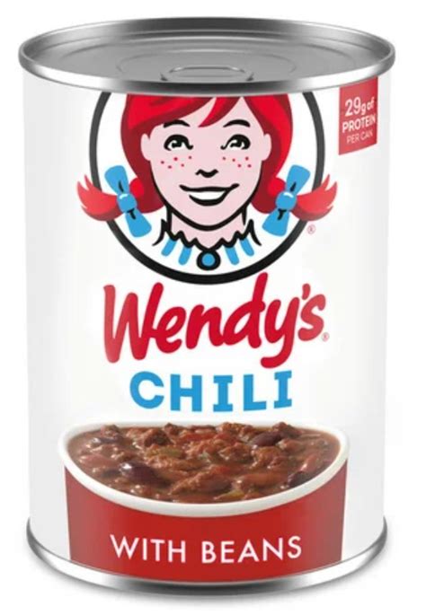 Wendy’s will start selling canned chili in grocery stores